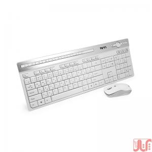 کیبورد و ماوس بی سیم سفید برند تسکو مدل TKM 7106W _ گیلکامپ