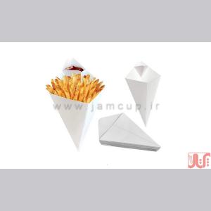 قیف کاغذی سیب زمینی