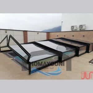 سقف متحرک استخر سقف متحرک المینیومی در سهیلیه